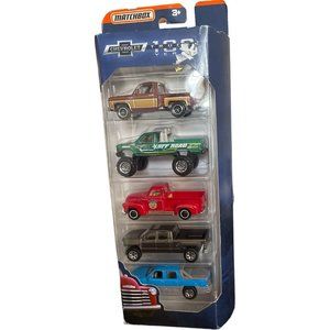 Matchbox 100 Year Anniversary Chevrolet Trucks 5-Pack, 1:64 Scale